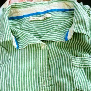 pin striped Old navy button up